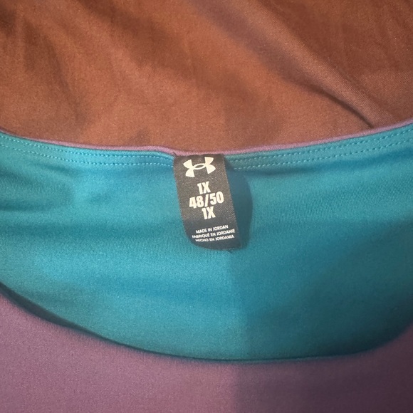 Under armour reversibles crop top in purple and teal 1x - Picture 3 of 6